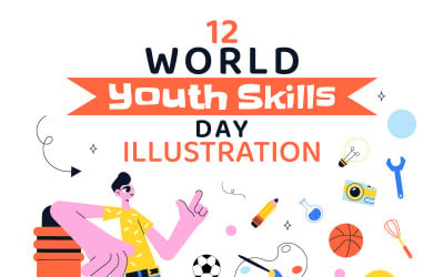10 World Youth Skills Day Illustration