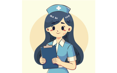 Ilustracja Pielęgniarka Postać