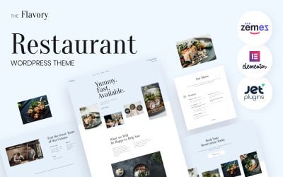Flavory - Tema de WordPress para restaurante y cafetería