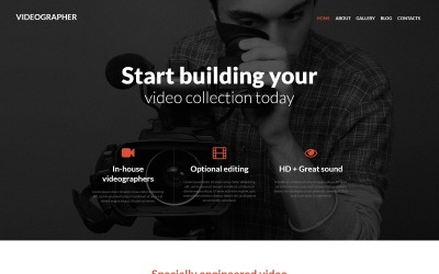 Joomla šablona Videographer Services