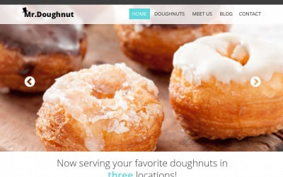 Modèle de site Web réactif de boulangerie