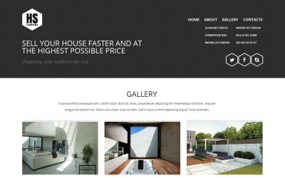 Modèle de site Web réactif Home Staging