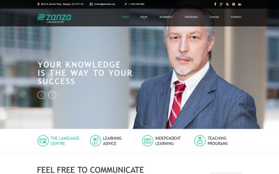 Responsive Dil Kursu Web Sitesi #52002