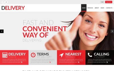 Responsive Website template over Levering diensten №52000