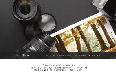 Responsive Website-Vorlage für das Fotografenportfolio
