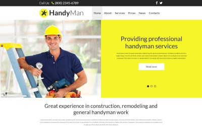 Responsywny szablon Joomla Handyman Services #52099