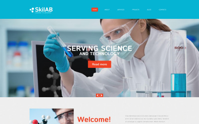 Responzivní Drupal šablona na téma Laboratoř #52016