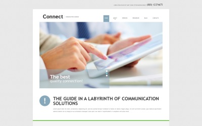 "Services de communication" thème Joomla adaptatif #52029