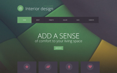 Tema WordPress responsivo de design de interiores