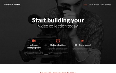 "Videographer Services" thème Joomla adaptatif #52024