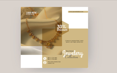 Design del post di Instagram per la vendita di gioielli Elegance