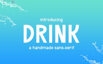 DRINK - Handwritten Sans Serif Font