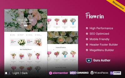 Flowrin - WooCommerce-tema för blomsterbutiker och florister