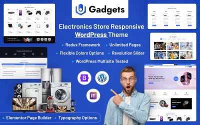 Gadgets - Elektronik Mağazası Duyarlı WordPress Teması