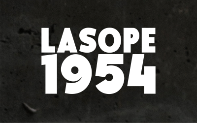 LASOPE 1954 – Fuente de visualización vintage en negrita
