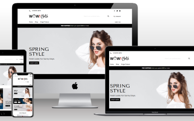 Moda Kumaş Teması E-ticaret Wordpress Giyim Aksesuarları