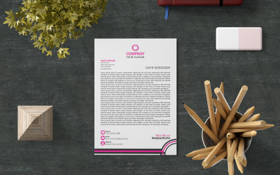 Creative Letterhead Template Design (033)