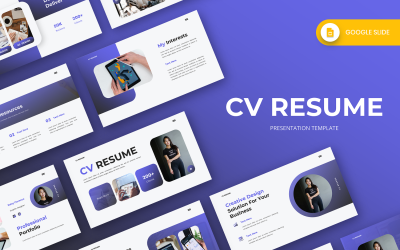 Daisy - CV Özgeçmiş Google Slayt Şablonu