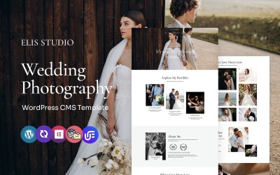 Elis Studio - Düğün Fotoğrafçılığı Stüdyosu Çok Amaçlı WordPress Elementor Teması