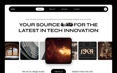 3D-designbyrå Website Hero