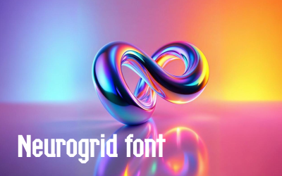 Neurogrid font-DemiBold-077-25