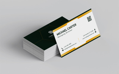 Nowoczesny profesjonalny szablon wizytówki 5647