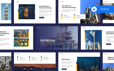 Petrova - Szablon prezentacji dla branży naftowej i gazowej