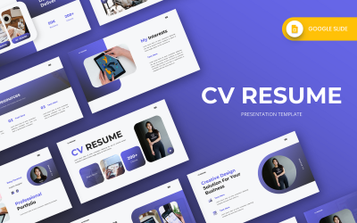 Шаблон слайда резюме Google Daisy - CV