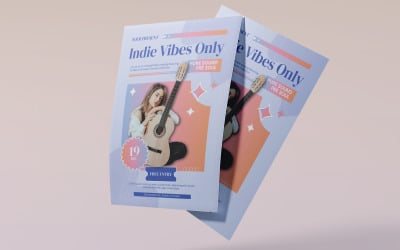 Aesthetic Indie Music Event Poster Design