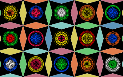 Atrakcyjne wielokolorowe geometryczne tło wzoru