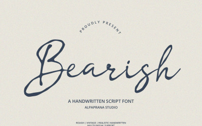 Bearish - Handskrivet teckensnitt