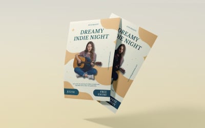 Dreamy Indie Music Night Flyer Template