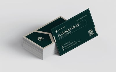 Elegant Minimalist Business Card Template 0132