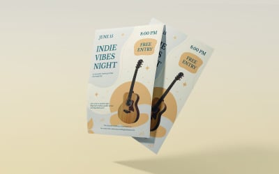 Indie Music Concert Flyer Acoustic