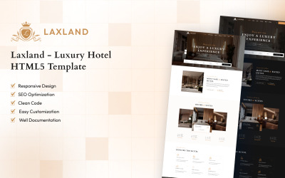 Laxland - Modelo HTML5 de Hotel de Luxo