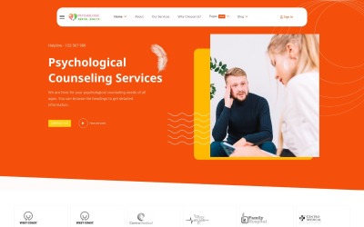Modello Joomla5 per la terapia e la salute mentale della clinica psicologica JL