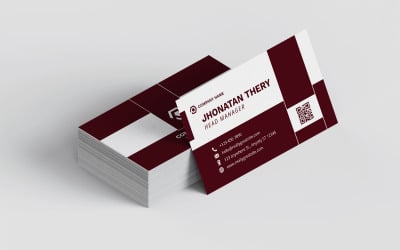 Modern Corporate Business Card Template 021