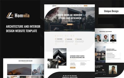 Homvila – Plantilla web de arquitectura y diseño de interiores