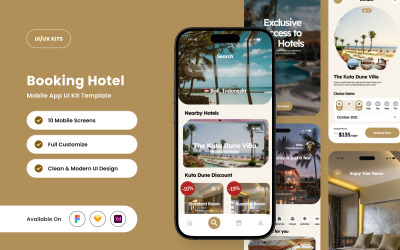LuxeCheck – Šablona návrhu aplikace pro rezervaci hotelů