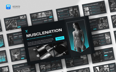 Musclenation - Edzőterem és fitnesz főelőadás sablon