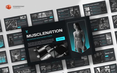 Musclenation - Modello di PowerPoint per palestra e fitness