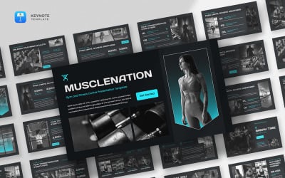 Musclenation - Modello per presentazione di palestra e fitness