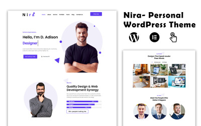 Nira – Personal Portfolio WordPress-tema