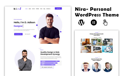Nira – Tema WordPress de portfólio pessoal
