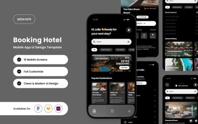 Stayelle – Hotel Booking App Design Template