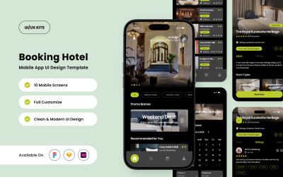 Stayvia – 酒店预订应用程序设计模板