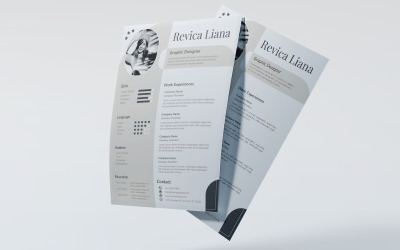 Design CV monocromatico e professionale