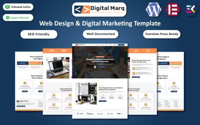 Digital Marq - Web Design & Digital Marketing Agency Elementor Template
