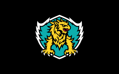 Elegant Hawk Badge Logo Template