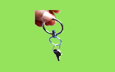 Key Ring PSD Mockup Template Design 3